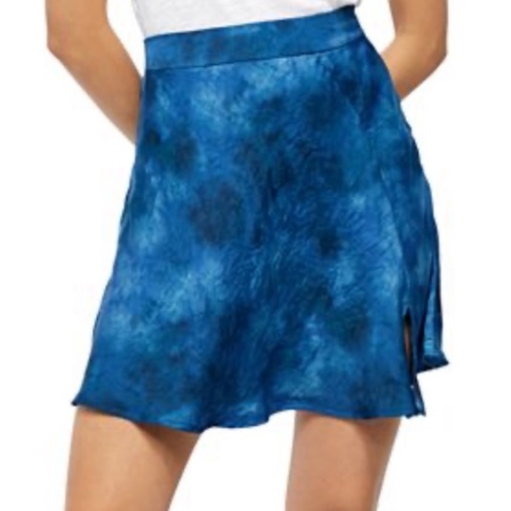Free People Martine Flirt Tie-Dyed Mini Skirt